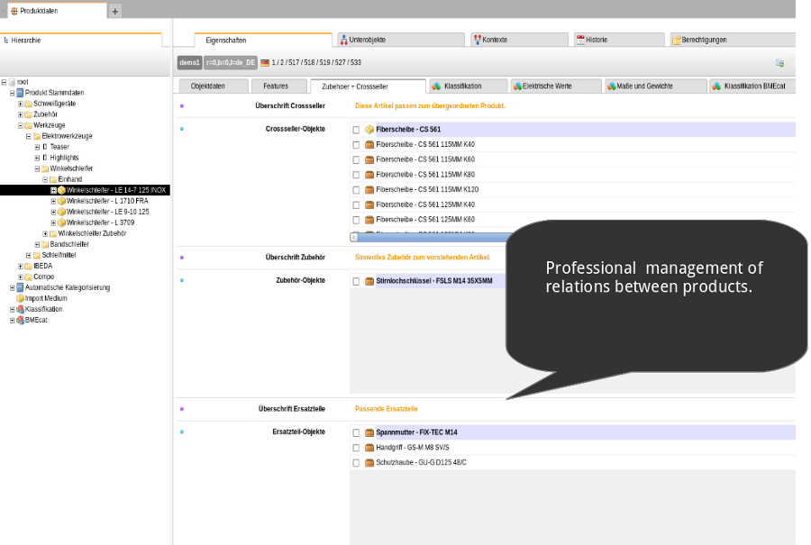 Product relations in a PIM system Product relations in a PIM system