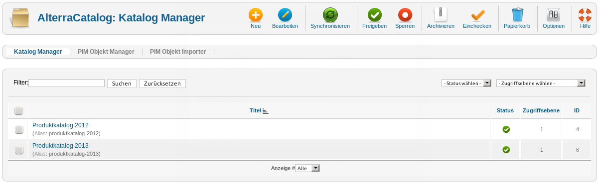 AlterraCatalog - Katalog Manager AlterraCatalog - Katalog Manager